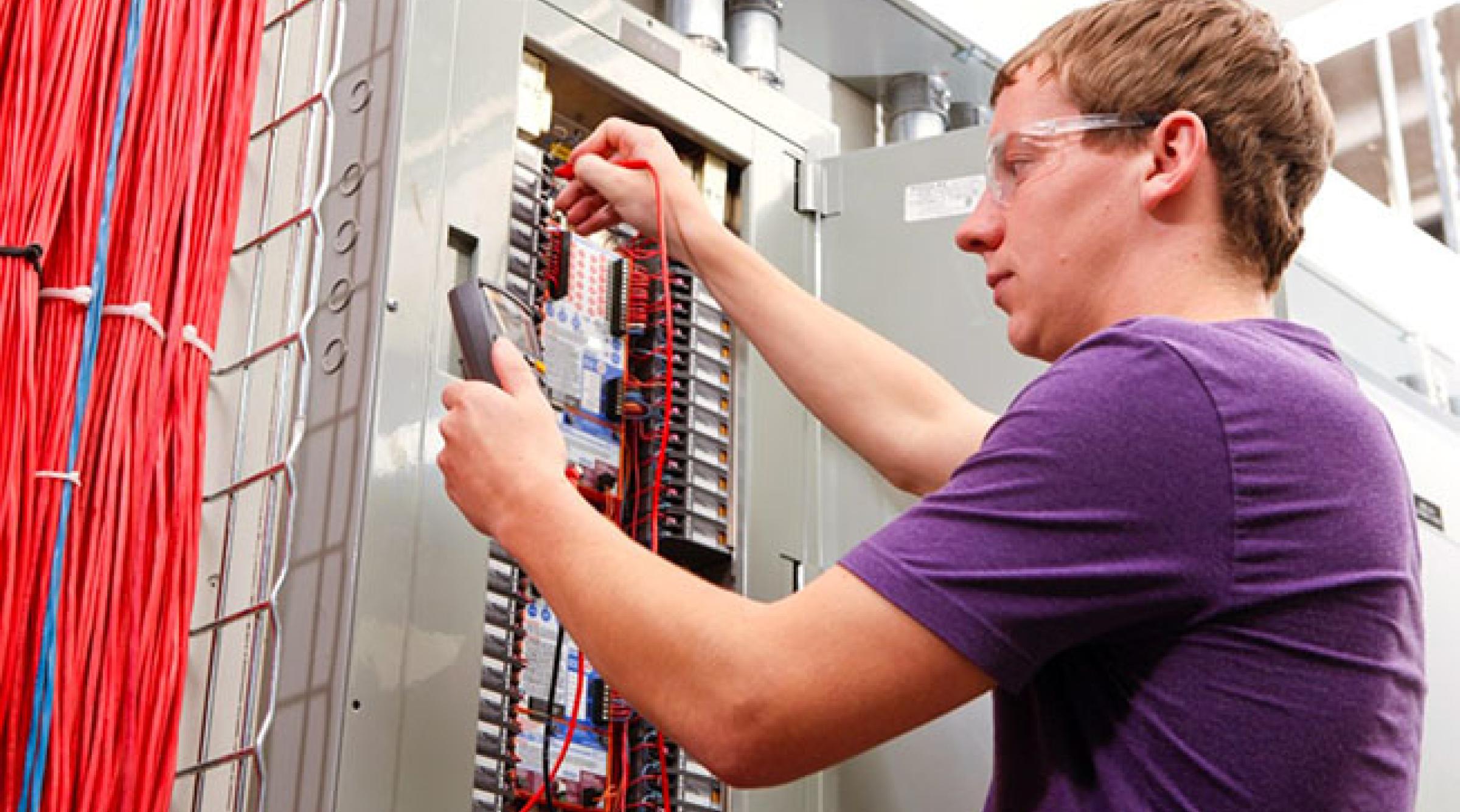 Electrical Apprenticeship student
